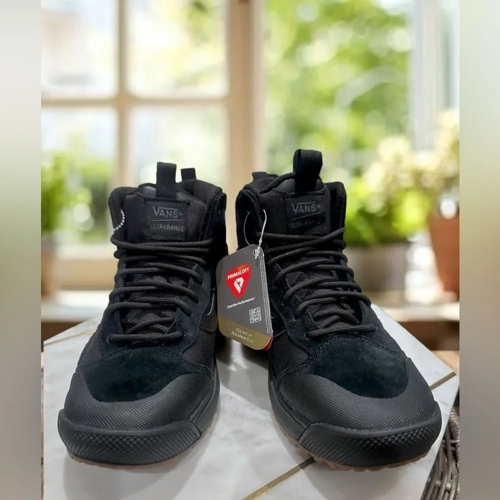 Vans MTE Black High-Top Athletic Shoes with Gum Outsole